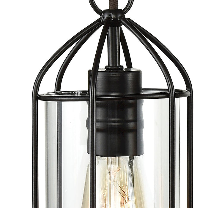 ELK Lighting Southwick Vanity Lamp, Bronze/Clear Blown Glass