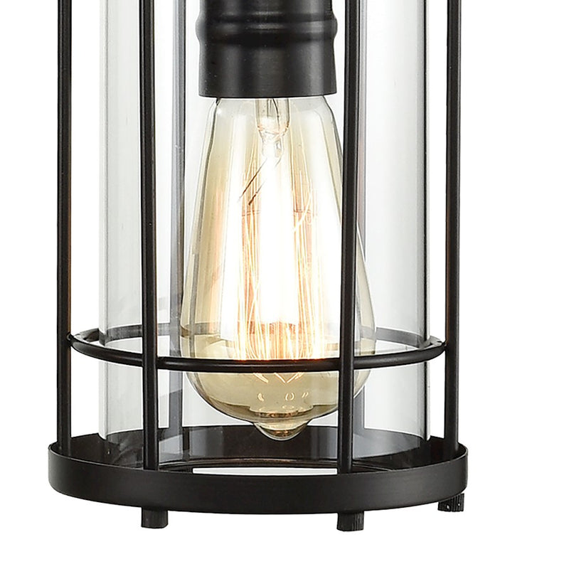 ELK Lighting Southwick Vanity Lamp, Bronze/Clear Blown Glass