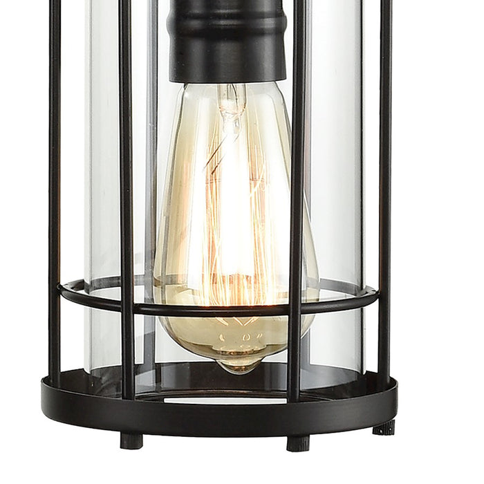 ELK Lighting Southwick Vanity Lamp, Bronze/Clear Blown Glass