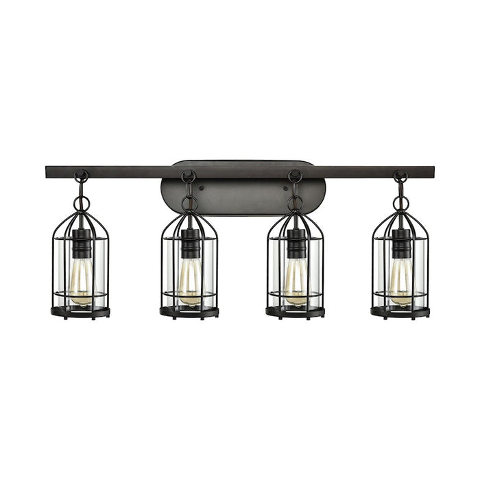 ELK Lighting Southwick Vanity Lamp, Bronze/Clear Blown Glass