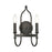 ELK Lighting Wickshire 2-Light Sconce, Matte Black
