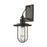 ELK Lighting Lakeshore Drive 1-Light Sconce, Matte Black/Seedy Glass