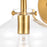ELK Lighting Manhattan Boutique 1-Light 9" Sconce, Brushed Brass/Clear