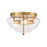 ELK Lighting Manhattan Boutique 2-Light 12" Flush, Brushed Brass/Clear