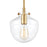 ELK Lighting Manhattan Boutique 8" 1-Light Mini Pendant, Brass/Clear