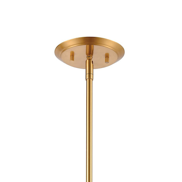 ELK Lighting Manhattan Boutique 8" 1-Light Mini Pendant, Brass/Clear