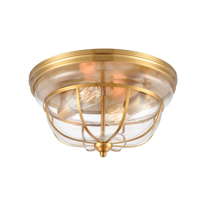 ELK Lighting Manhattan Boutique 2-Light Flush Mount, Clear