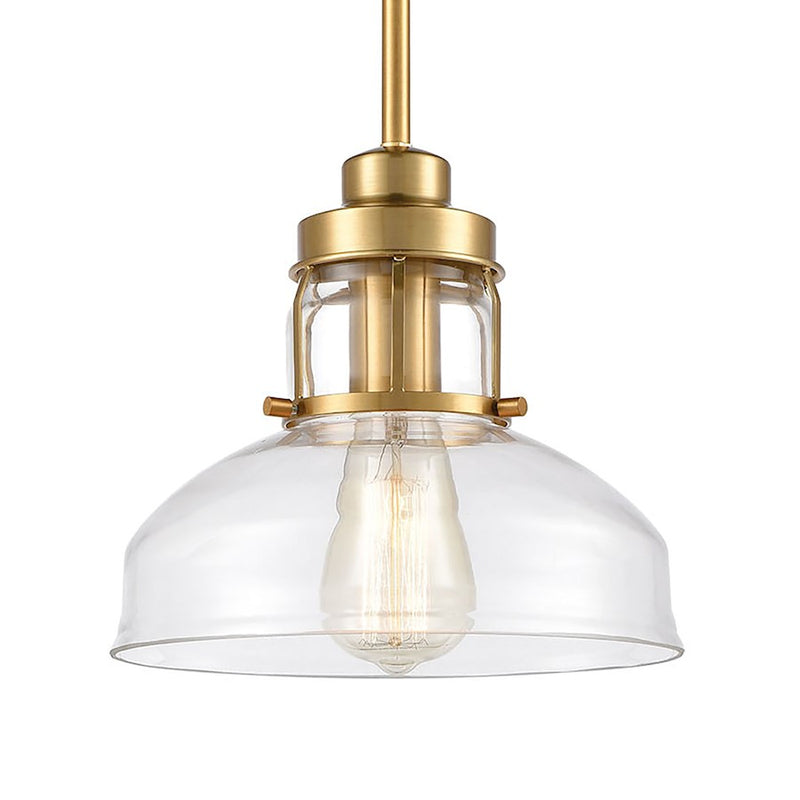ELK Lighting Manhattan Boutique 1-Light Mini Pendant, Clear