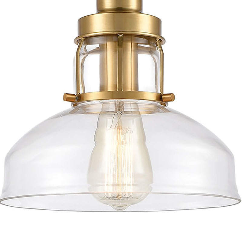 ELK Lighting Manhattan Boutique 1-Light Mini Pendant, Clear