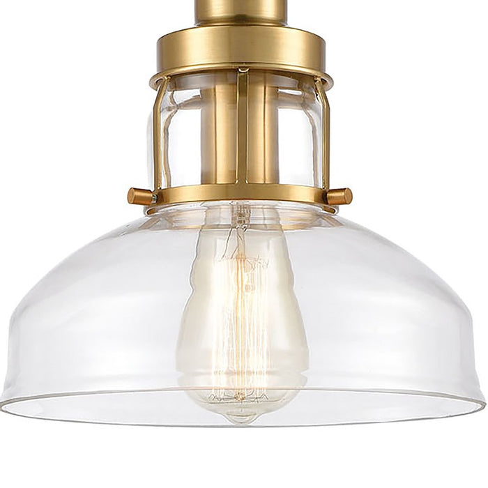 ELK Lighting Manhattan Boutique 1-Light Mini Pendant, Clear