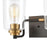 ELK Lighting Robins Vanity Light, Matte Black/Clear Glass