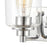 ELK Lighting Robins 1-Light Wall Sconce, Polished Chrome/Clear Glass