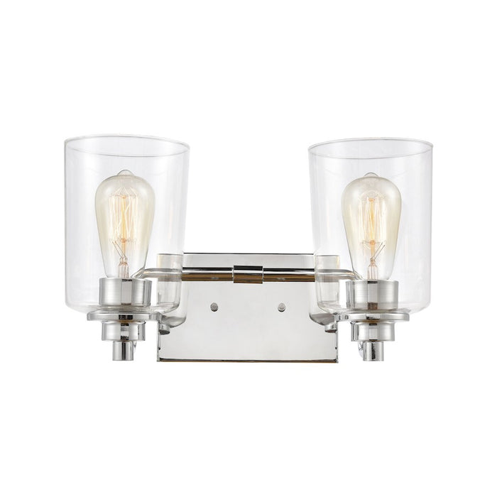 ELK Lighting Robins Vanity Light, Matte Black/Clear Glass