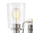 ELK Lighting Robins Vanity Light, Matte Black/Clear Glass