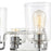 ELK Lighting Robins Vanity Light, Matte Black/Clear Glass