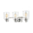 ELK Lighting Robins Vanity Light, Matte Black/Clear Glass