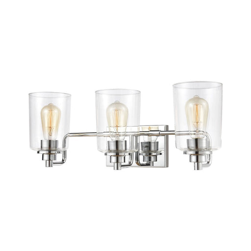 ELK Lighting Robins Vanity Light, Matte Black/Clear Glass