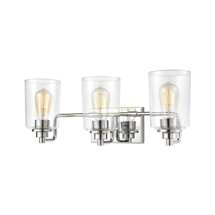 ELK Lighting Robins Vanity Light, Matte Black/Clear Glass