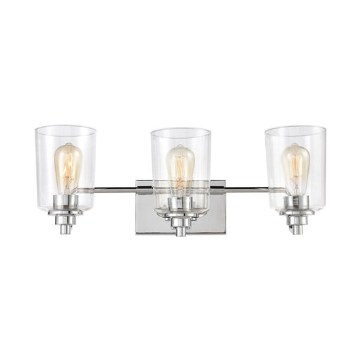 ELK Lighting Robins Vanity Light, Matte Black/Clear Glass