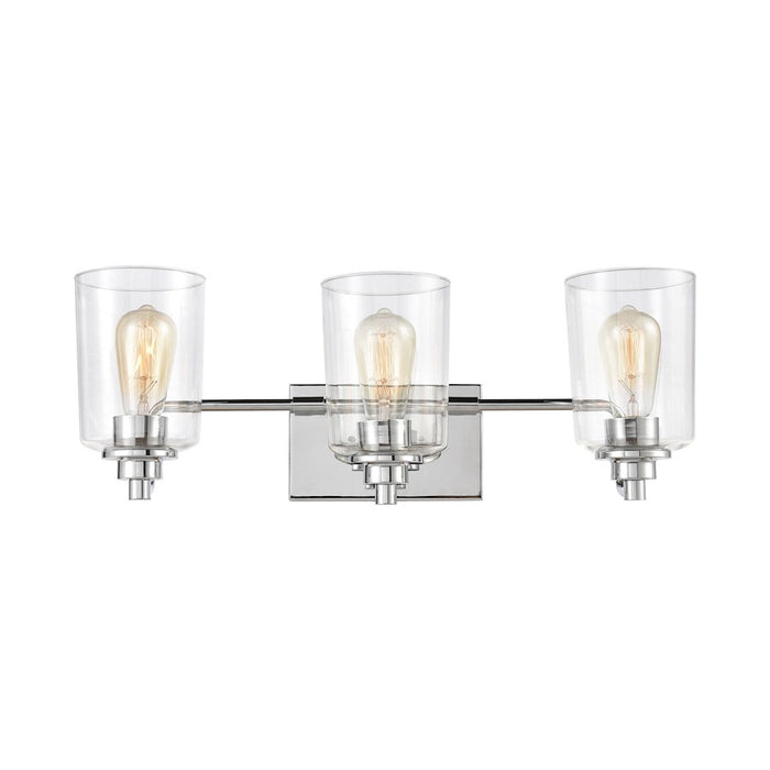 ELK Lighting Robins Vanity Light, Matte Black/Clear Glass