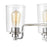 ELK Lighting Robins Vanity Light, Matte Black/Clear Glass