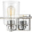 ELK Lighting Robins Vanity Light, Matte Black/Clear Glass