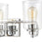 ELK Lighting Robins Vanity Light, Matte Black/Clear Glass
