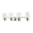ELK Lighting Robins Vanity Light, Matte Black/Clear Glass