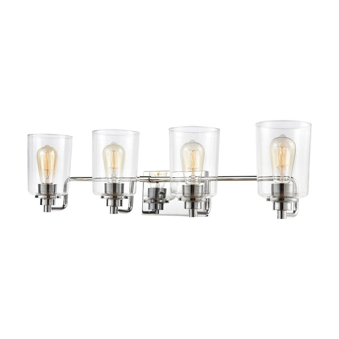 ELK Lighting Robins Vanity Light, Matte Black/Clear Glass