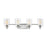 ELK Lighting Robins Vanity Light, Matte Black/Clear Glass