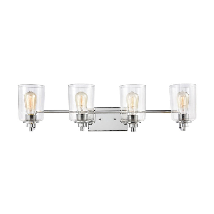 ELK Lighting Robins Vanity Light, Matte Black/Clear Glass