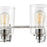 ELK Lighting Robins Vanity Light, Matte Black/Clear Glass