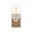 ELK Lighting Bakersfield Wall Sconce Light, Light Wood/Clear Glass