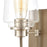 ELK Lighting Bakersfield Wall Sconce Light, Light Wood/Clear Glass