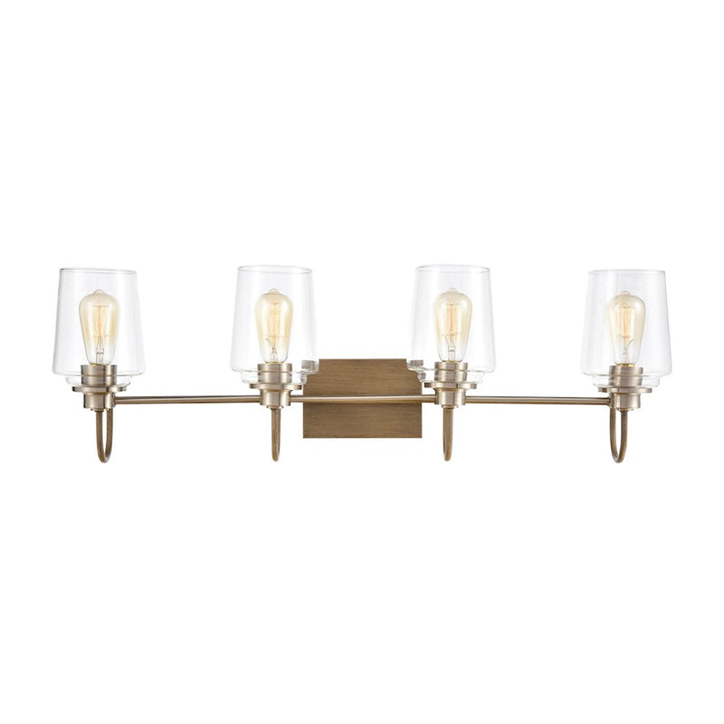 ELK Lighting Bakersfield, Light Wood/Clear Glass