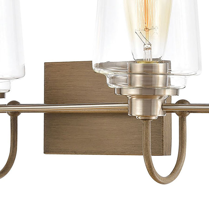 ELK Lighting Bakersfield, Light Wood/Clear Glass