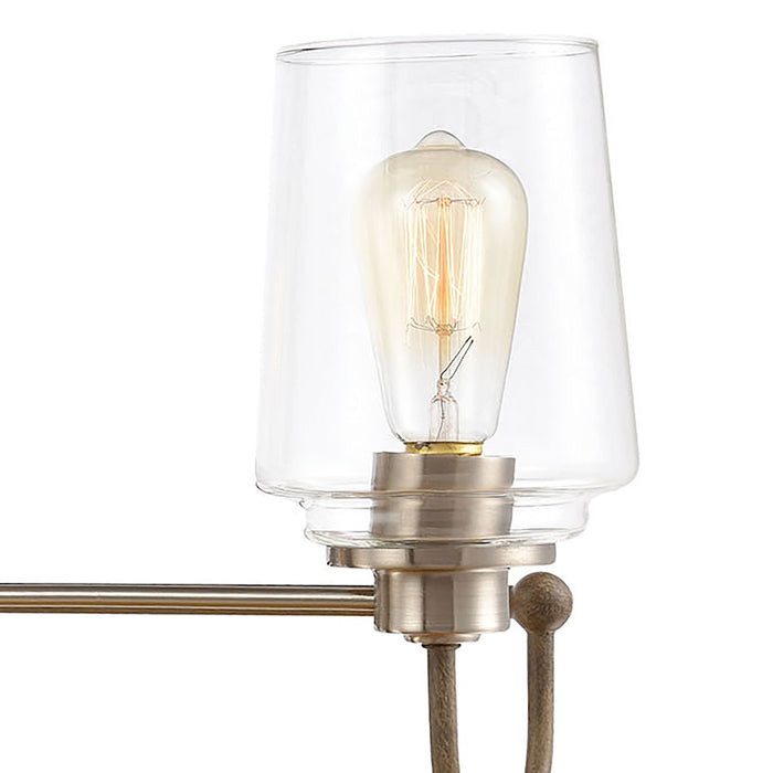 ELK Lighting Bakersfield, Light Wood/Clear Glass