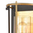 ELK Lighting Millington 1-Light Sconce, Charcoal/Clear Glass