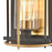ELK Lighting Millington 1-Light Sconce, Charcoal/Clear Glass