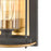 ELK Lighting Millington 1-Light Sconce, Charcoal/Clear Glass