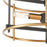 ELK Lighting Millington 3-Light Semi Flush Mount, Charcoal