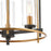 ELK Lighting Millington 3-Light Pendant, Charcoal/Clear Glass