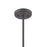 ELK Lighting Millington 3-Light Pendant, Charcoal/Clear Glass