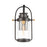 ELK Lighting Wexford 1-Light Sconce, Matte Black/Seedy Glass