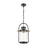 ELK Lighting Wexford 1-Light Hanging, Matte Black/Seedy Glass