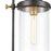 ELK Lighting Wexford 1-Light Hanging, Matte Black/Seedy Glass