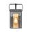 ELK Lighting Knowlton 1-Light Sconce, Matte Black/Seedy Glass