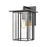 ELK Lighting Radnor 1-Light Sconce, Matte Black/Seedy Glass