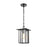 ELK Lighting Radnor 1-Light Hanging, Matte Black/Seedy Glass