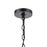 ELK Lighting Radnor 1-Light Hanging, Matte Black/Seedy Glass